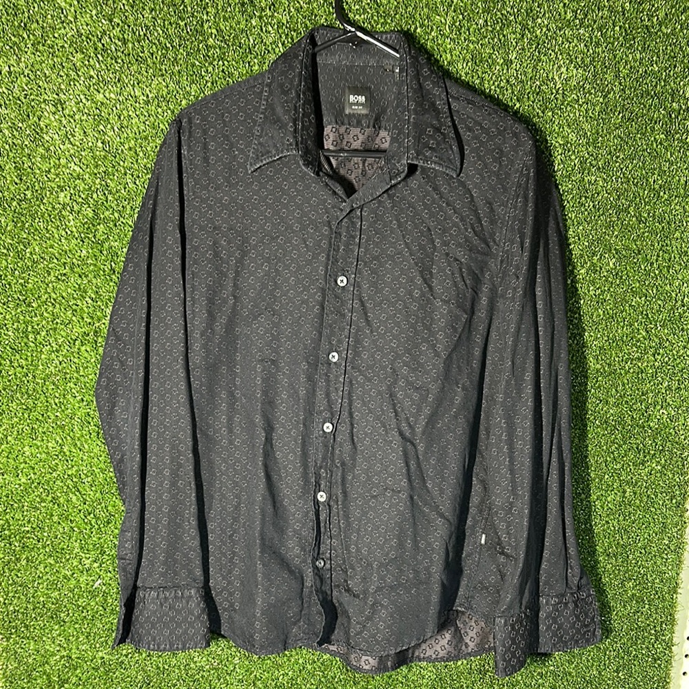 Boss Black Casual Button Down Shirt with Classic Design